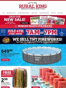 Cool Summer Deals: Pools， FREE Freezer Pops (After Rebate)， High-Velocity Fan & More!