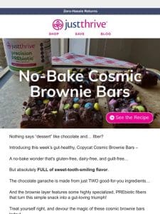 Cosmic brownie bars (recipe)