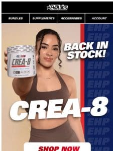 Crea-8 is BACK IN STOCK!!