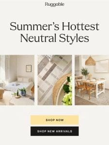 Create a warm welcome with summer neutrals