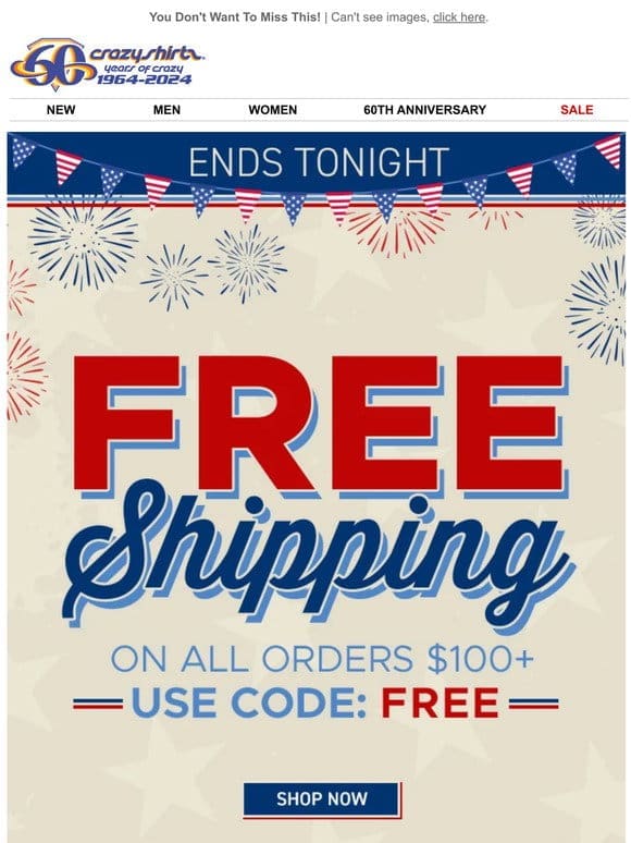 Cue the Fireworks ✨FREE Shipping Ends Tonight✨