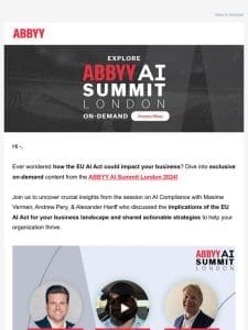 Curious About AI Compliance? Discover Insights from ABBYY AI Summit 2024!