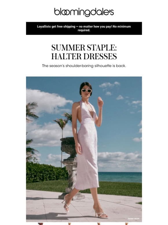 Currently coveting: a halter dress