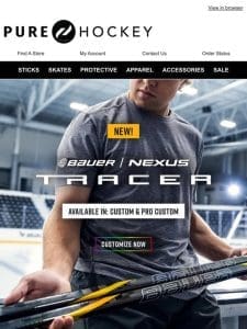 Customize The New Bauer Nexus Tracer Stick & Score In Style!