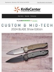 Customs & Mid-Techs: Uldanov， Stahlwerk Messer， TASknives