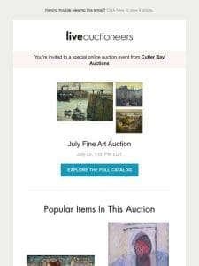 Cutler Bay Auctions | July Fine Art Auction
