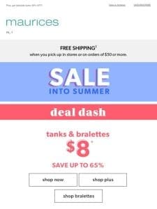 DEAL DASH! $8 tanks (they’re new) ?