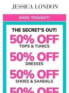 [DEAL REVEAL] 50% Off All Jessica London!