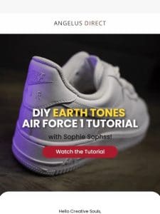 DIY Earth Tones Air Force 1 Tutorial ?