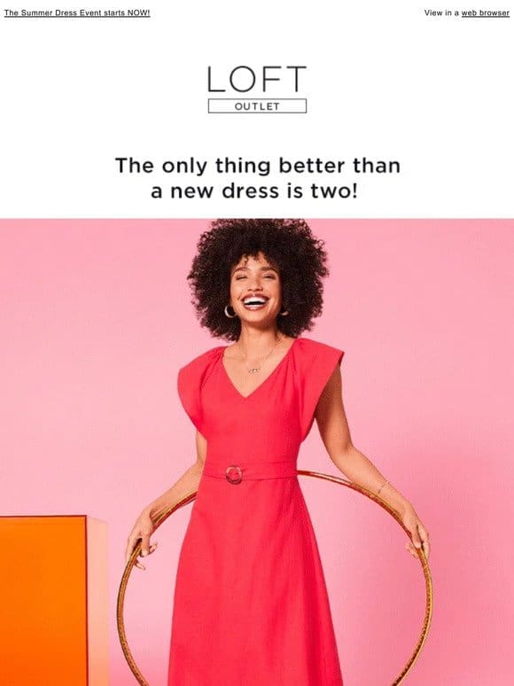 DRESSES buy one， get one FREE!