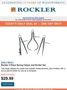 Daily Deal #4: Precision Tools for Dad – 3-Piece Spring Caliper Set!