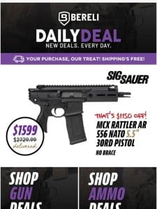 Daily Deal   Crazy Sale On Sig Sauer MCX Rattler