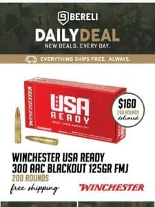 Daily Deal ? Killer Pricing on Winchester USA 300Blackout FMJ