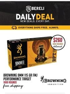 Daily Deal ? Look Who’s Lucky! Browning FMJ Discounted Pricing， Come & Get It