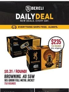 Daily Deal   Lucky You! Browning .40 S&W Mega Sale!