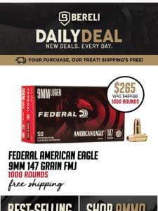 Daily Deal ? Open If You Want HUGE Savings On FEDERAL 9mm FMJ ?