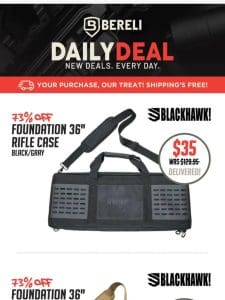 Daily Deal ? PRICE DROP! Blackhawk Rifle Cases 73% Off!