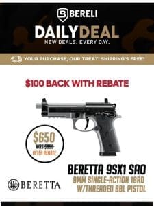 Daily Deal ? Save BIG On Beretta 92Xi， Below Cost， Every Unit Must Go!