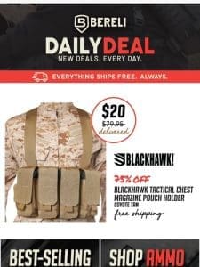 Daily Deal ? This is Amazing! 75% Off Blackhawk Tactical Chest Mag Holder