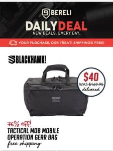 Daily Deal   WOWZA! Blackhawk Tactical MOB Bag 76% Off!