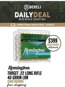 Daily Deal? We’re Nuts! Remington Target .22 Long Rifle Ammo Sale