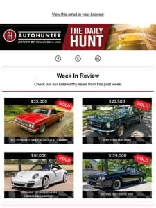 Daily Hunt: What sold and what to watch!