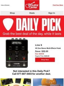 Daily Pick: Uncover your deal of the day