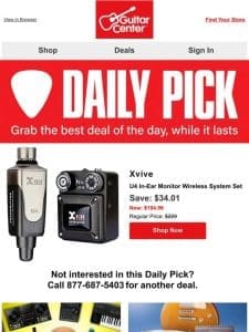 Daily Pick: Uncover your deal of the day