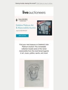 Dalshire International | Platinum Art & Memorabilia Auction