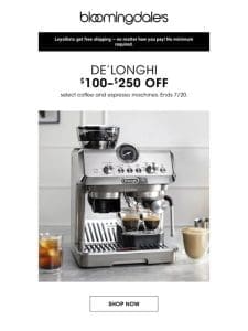 De’Longhi: Up to $250 off!