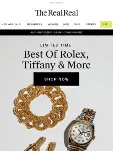 Deals on Rolex， Cartier & more