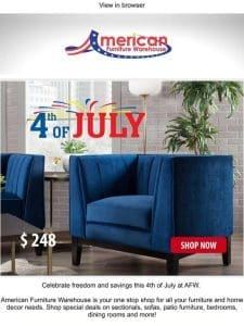 Declare your Independence from old furniture