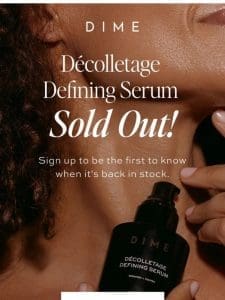 Décolletage Defining Serum Sold Out Fast