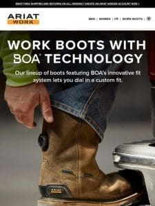 Dial in Your Fit: BOA? Work Boots –