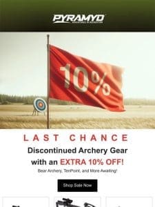 ? Discontinued Archery at 10% Off!