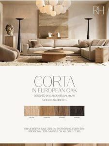 Discover Corta. Italian Design in Wire Brushed European Oak.