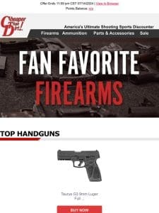 Discover Our Popular Fan Favorite Firearms