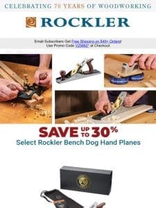 Discover Rockler Benchdog Handplanes & Hand Tools – Sharpening Too!
