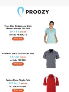 Discover Savings on Polos