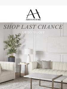 Discover Unbeatable Savings On Last Chance Items!