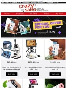 Discover the Wonders!  Microscope Series from $12.95 – Email Exclusive!*