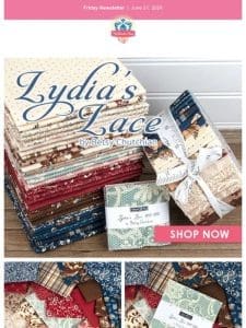 Discover the enchanting world of Lydia’s Lace from Moda!