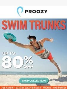 Dive into Savings – Swim Trunks up to 80% off!