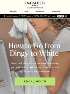 Do you know how to wash your whites?