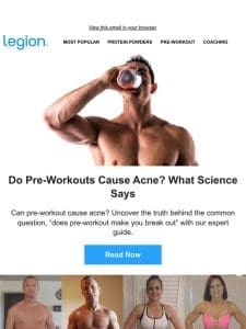 Does pre-workout cause acne?