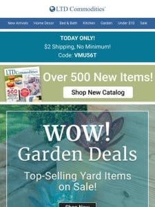 Don’t Miss $2 Shipping + HUGE Garden Sale