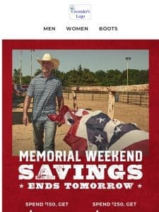 Don’t Miss Our Memorial Weekend Savings