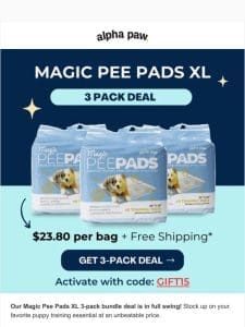 Don’t Miss Out! Magic Pee Pads SALE! ?