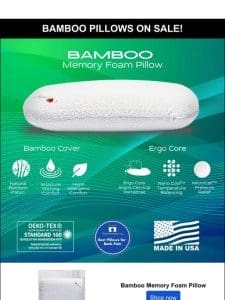 Don’t Miss Out on Bamboo Pillows!