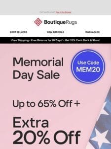 Don’t Miss Out on Memorial Day Savings!